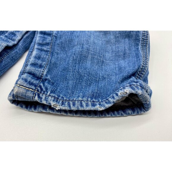Vintage Baby Gap Toddler 18-24M 18M 24M Denim Lined Jeans Overalls Bear Logo - Picture 11 of 12